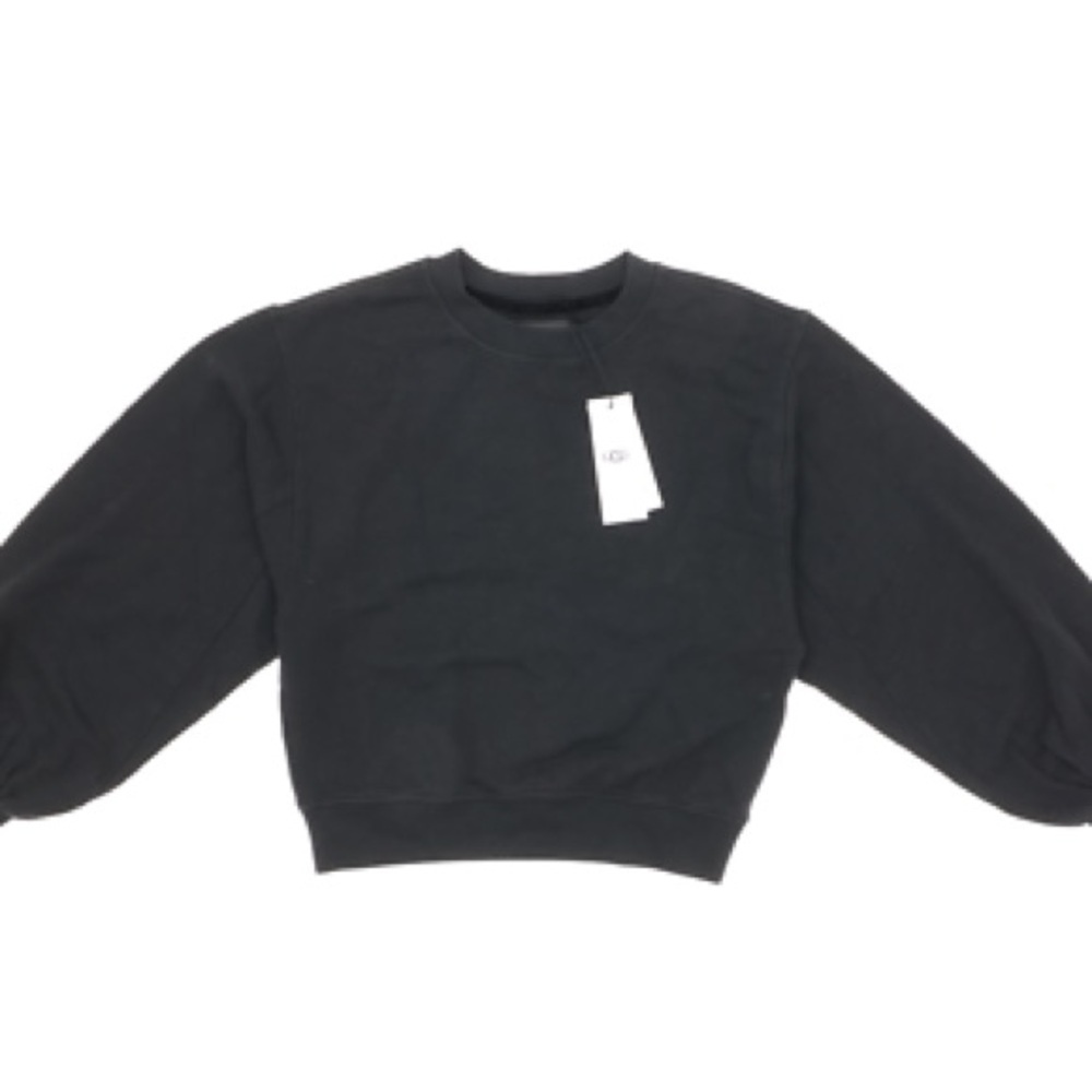 UGG Brook Balloon Sleeve Crewneck Sweater in Black BNWT S - Picture 2 of 11